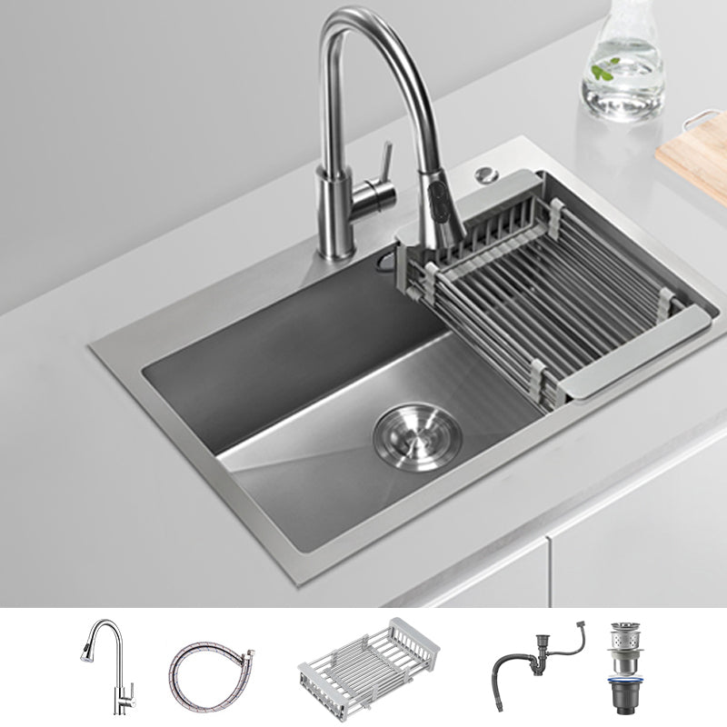 Soundproof Drop-In Kitchen Sink Diversion Design Kitchen Sink with Faucet