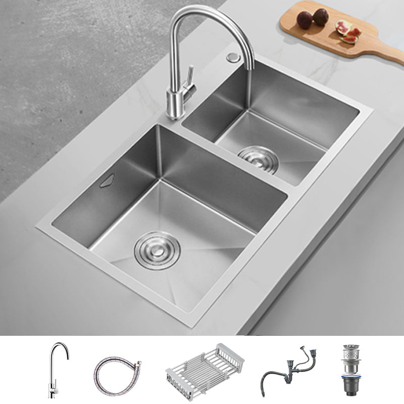 Soundproof Drop-In Kitchen Sink Diversion Design Kitchen Sink with Faucet