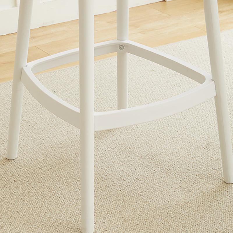 Modern Style Bar Stool Backrest Plastic Bar Stools for Dining Room