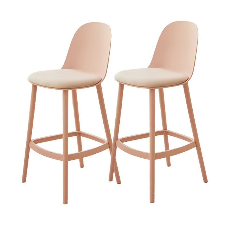 Modern Style Bar Stool Backrest Plastic Bar Stools for Dining Room