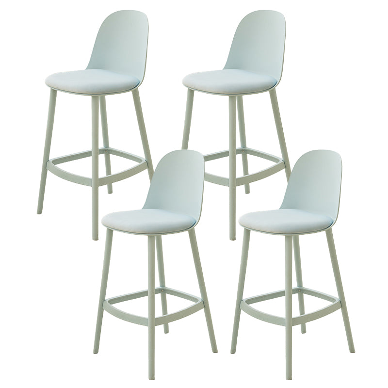 Modern Style Bar Stool Backrest Plastic Bar Stools for Dining Room