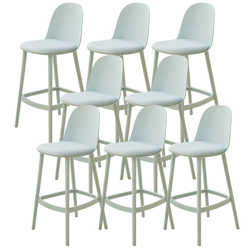 Modern Style Bar Stool Backrest Plastic Bar Stools for Dining Room