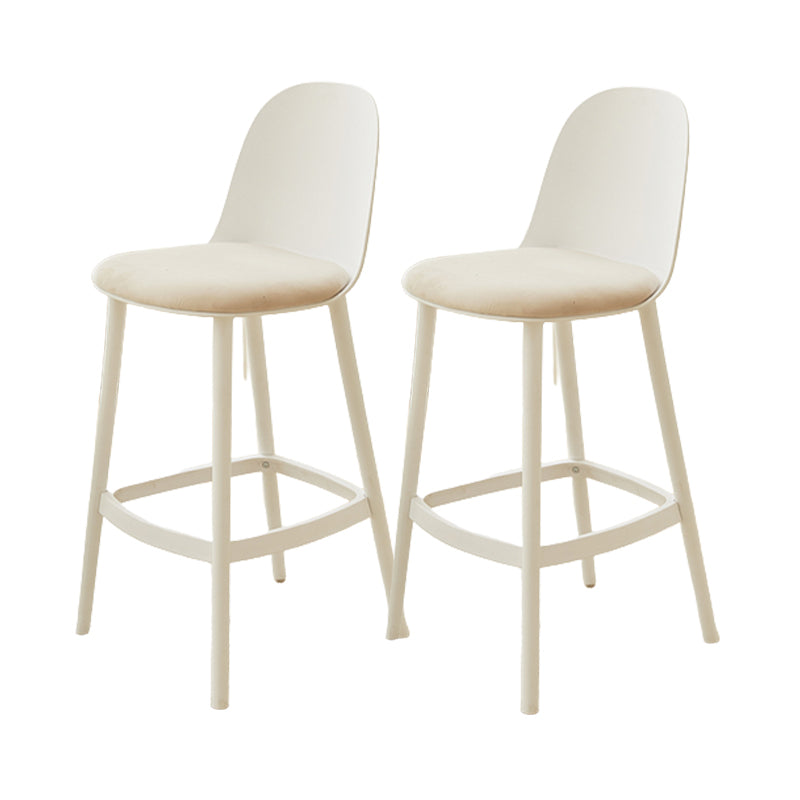Modern Style Bar Stool Backrest Plastic Bar Stools for Dining Room