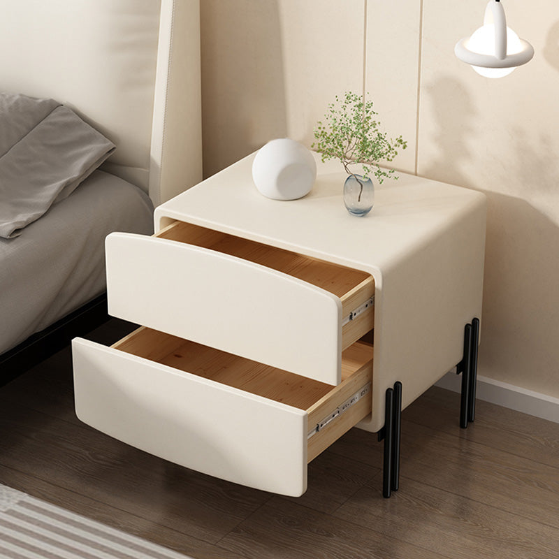Contemporary Kids Nightstand Solid Wood Nightstands with Drawers