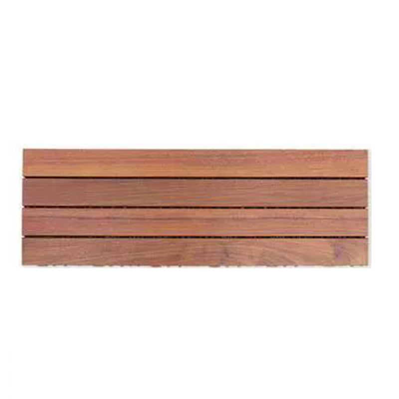 Modern Floor Bullnose Click-Locking Wood Tile Set for Patio Garden