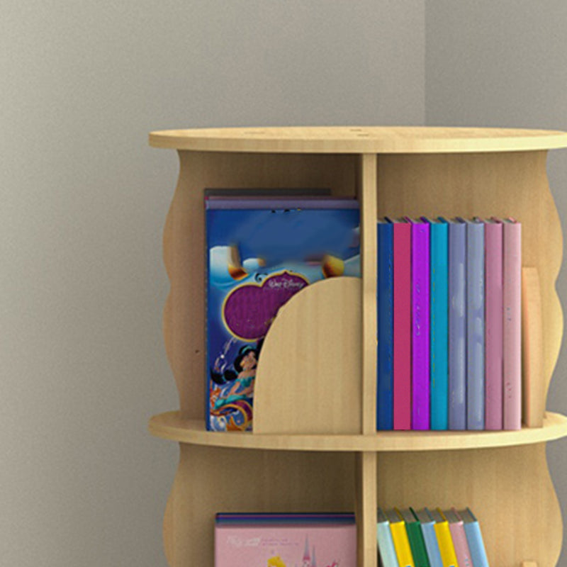 Standard Wooden Bookcase Contemporary Closed Back Bookshelf with Shelves