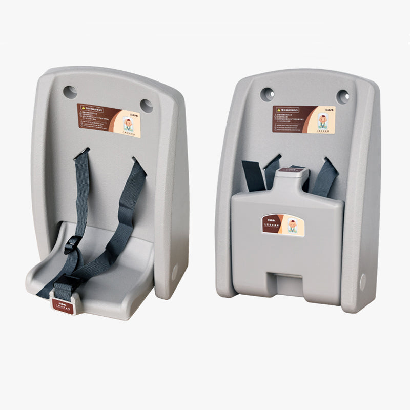 Modern Gray Baby Changing Table Folding Changing Table with Seat Belt