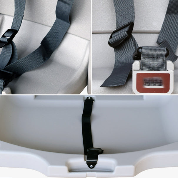 Modern Gray Baby Changing Table Folding Changing Table with Seat Belt