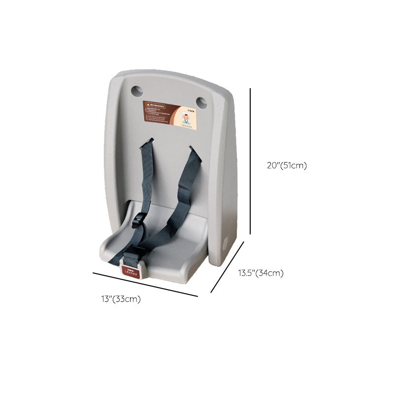 Modern Gray Baby Changing Table Folding Changing Table with Seat Belt