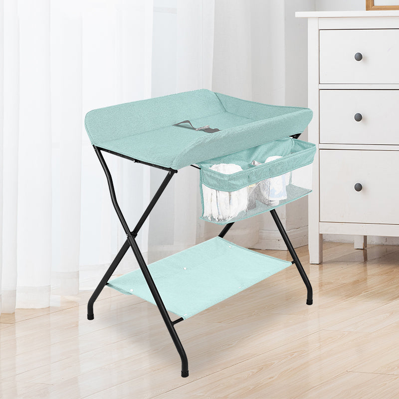 Metal Modern Baby Changing Table Folding Changing Table with Basket