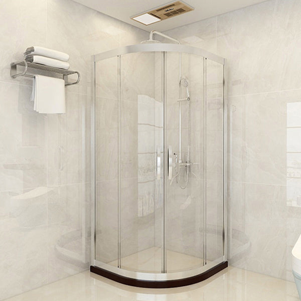 Framed Tempered Shower Bath Door Double Sliding Shower Doors