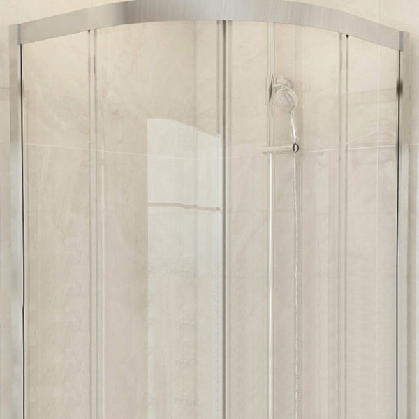 Framed Tempered Shower Bath Door Double Sliding Shower Doors