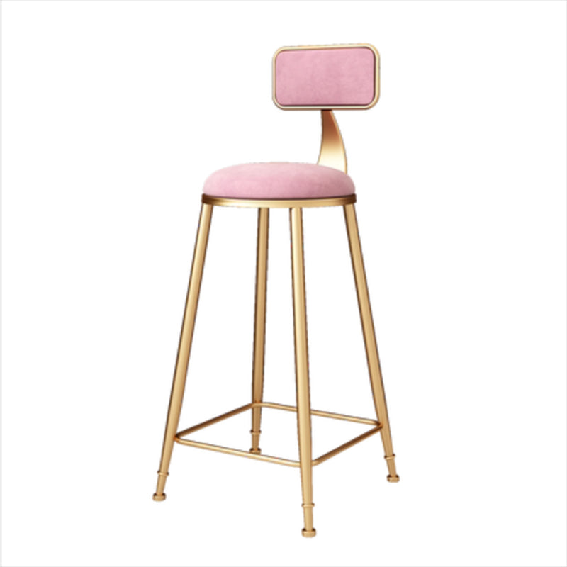 Glam Bar Pub Table Set 1/3 Pcs Rectangle Bar Table and Upholstered Stools with Metal Frame