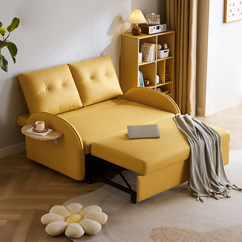 No Distressing Folding Sleeper Sofa Faux Leather Scandinavian Convertible Sofas