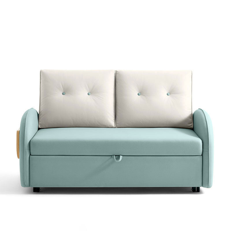 No Distressing Folding Sleeper Sofa Faux Leather Scandinavian Convertible Sofas