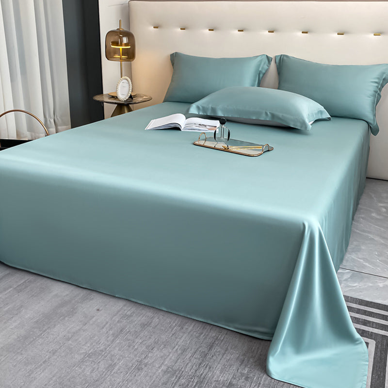 Bed Sheet Fabric Solid Color Silk Skin-friendly Bed Sheet Set