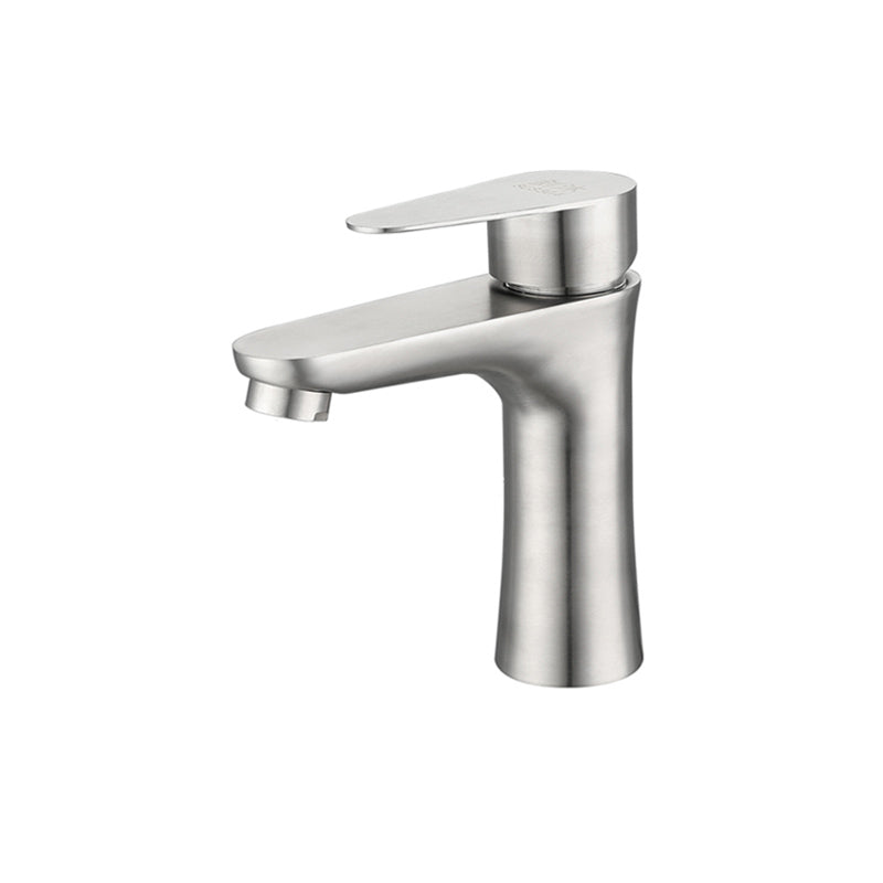 Water Hose Sink Faucet Stainless Steel Single Lever Handle Bathroom Faucet