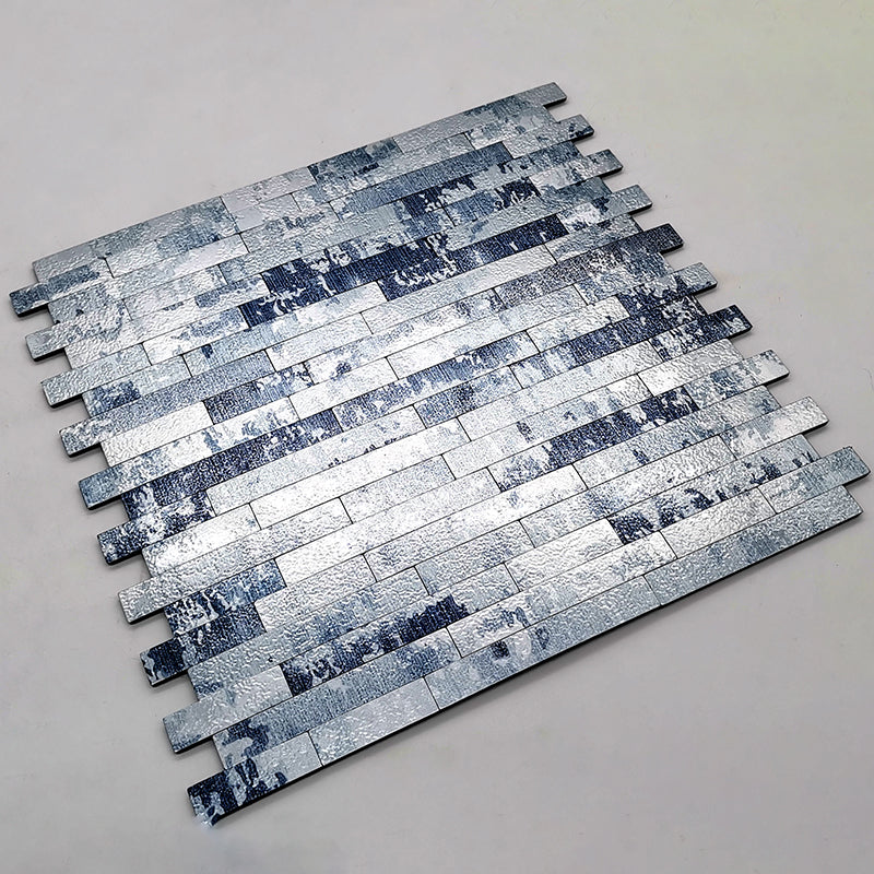 Aluminum Tile Peel and Stick Tile Bathroom Waterproof Backsplash Peel and Stick Wall Tile