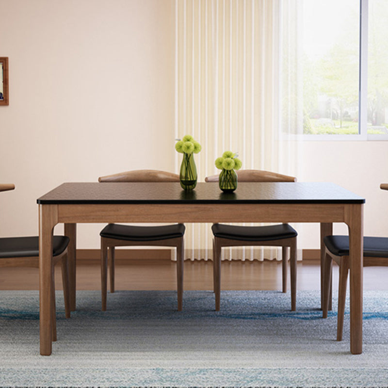 Black and Brown Dining Room Dinner Kitchen Table Modern Dining Table