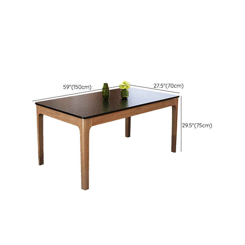 Black and Brown Dining Room Dinner Kitchen Table Modern Dining Table