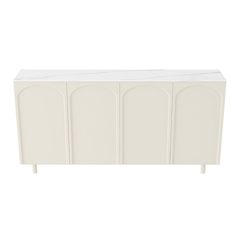 Modern Buffet Table Wood Buffet Stand with Doors for Dining Room