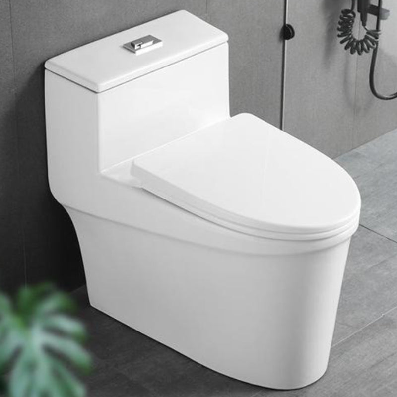 Contemporary White Flush Toilet Ceramic Urine Toilet with Seat for Bathroom