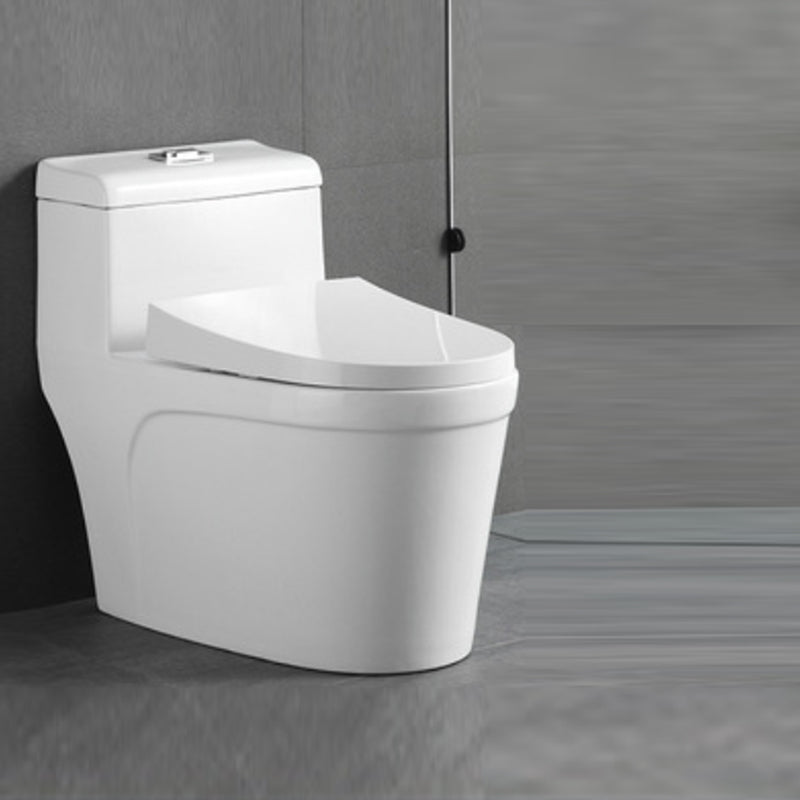 Contemporary White Flush Toilet Ceramic Urine Toilet with Seat for Bathroom