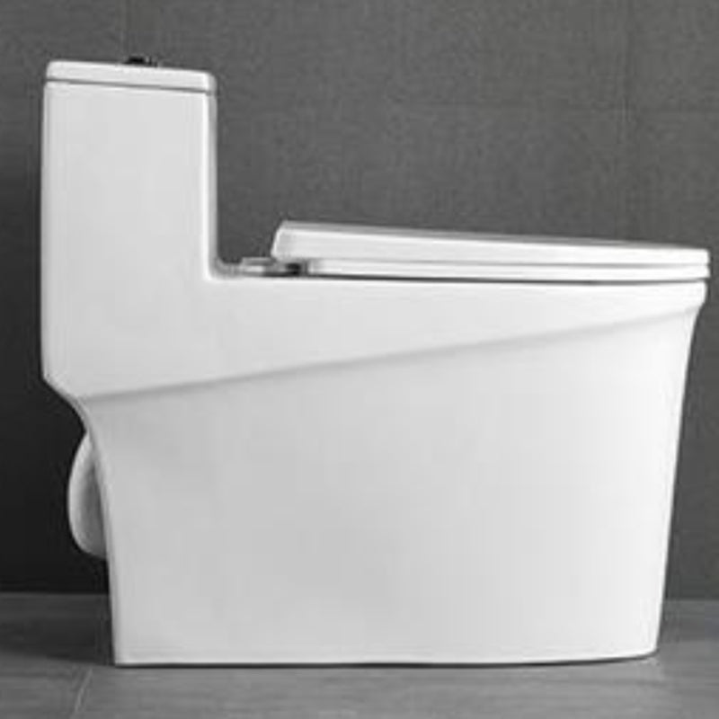 Contemporary White Flush Toilet Ceramic Urine Toilet with Seat for Bathroom