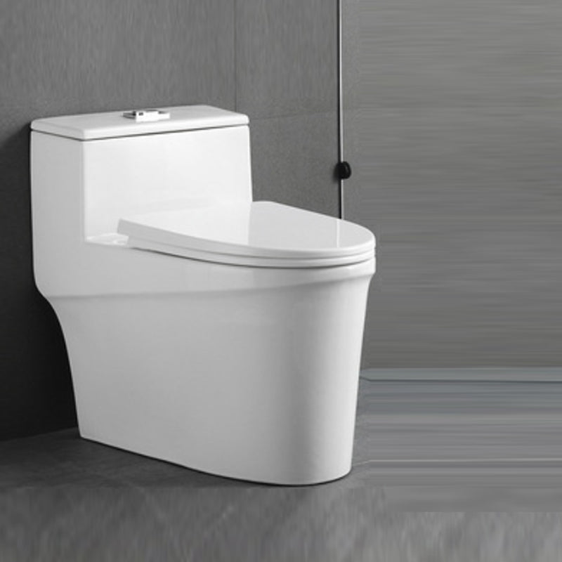 Contemporary White Flush Toilet Ceramic Urine Toilet with Seat for Bathroom