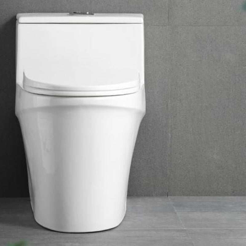 Contemporary White Flush Toilet Ceramic Urine Toilet with Seat for Bathroom