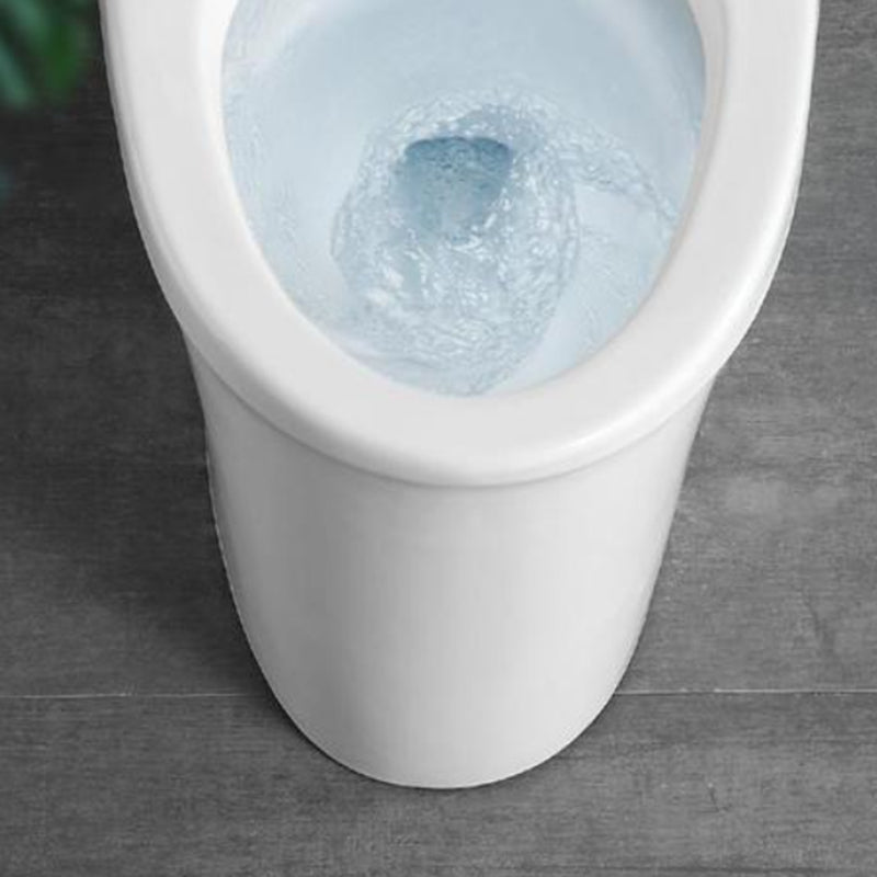 Contemporary White Flush Toilet Ceramic Urine Toilet with Seat for Bathroom