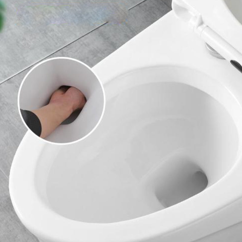 Contemporary White Flush Toilet Ceramic Urine Toilet with Seat for Bathroom