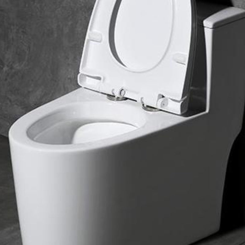 Contemporary White Flush Toilet Ceramic Urine Toilet with Seat for Bathroom