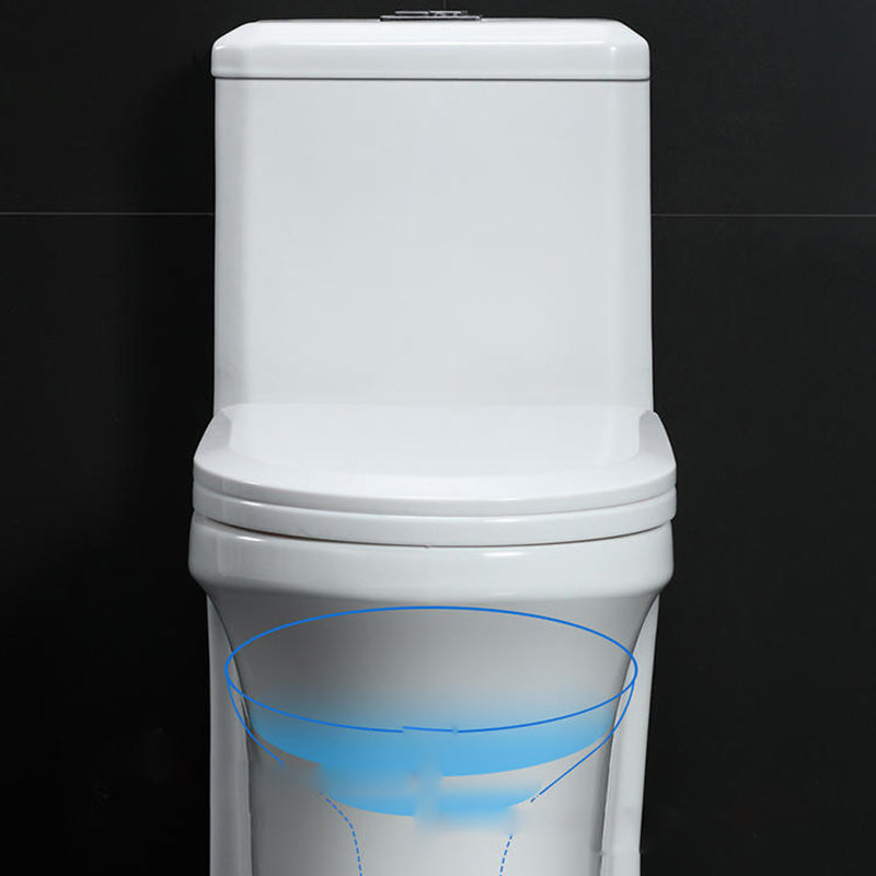 Modern Seat Included Flush Toilet 1-Piece Urine Toilet for Bathroom