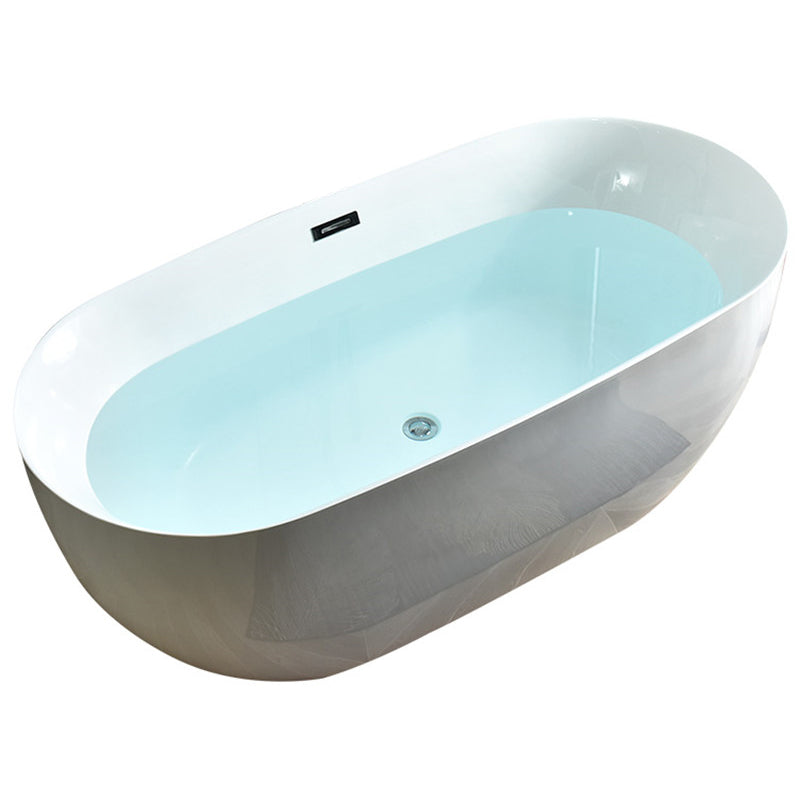 Antique Finish Soaking Bath Oval Stand Alone Modern Bath Tub