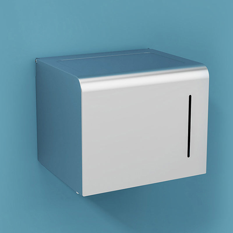 Minimalism Gray Bathroom Accessory Set Contemporary Style Aluminum Towel Bar