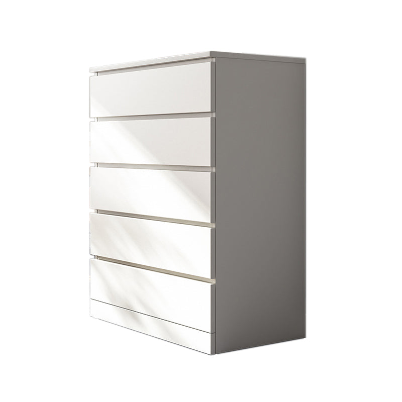 Contemporary Manufactured Wood Accent Chest Rectangle Accent Chest with Drawer