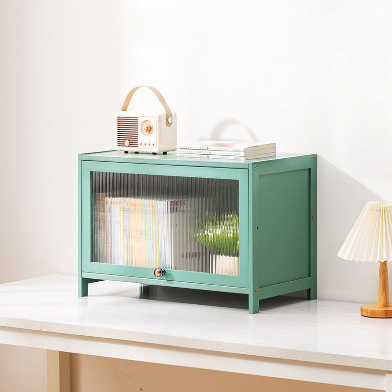 Rectangular Green Cabinet, Modern Standard Accent Cabinet in Green