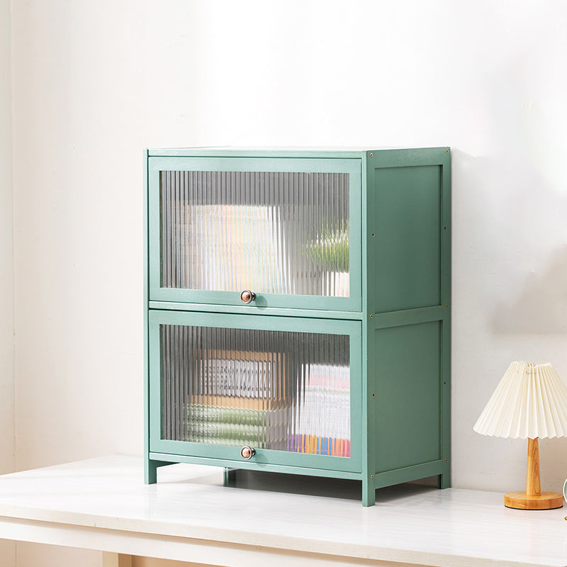 Rectangular Green Cabinet, Modern Standard Accent Cabinet in Green