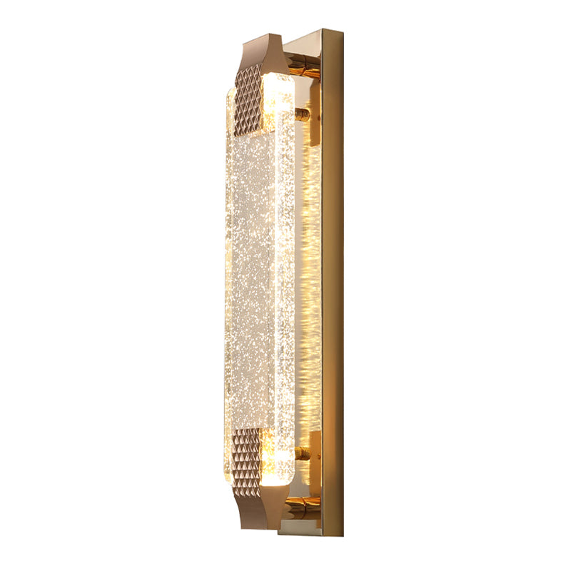 Modern LED Wall Lamp Simple Wall Mount Lamp with Crystal Shade for Bedroom