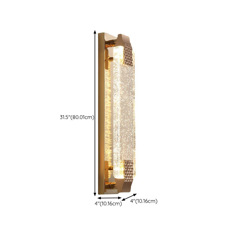 Modern LED Wall Lamp Simple Wall Mount Lamp with Crystal Shade for Bedroom