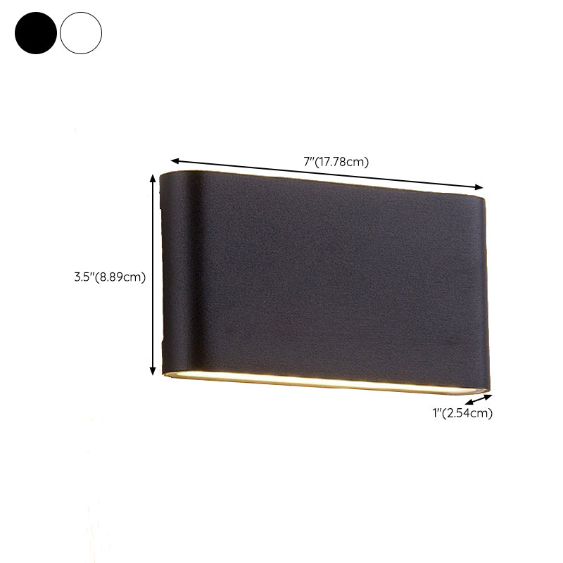 LED Wall Lamp Modern Simple Wall Mount Lamp with Glass Shade for Bedroom
