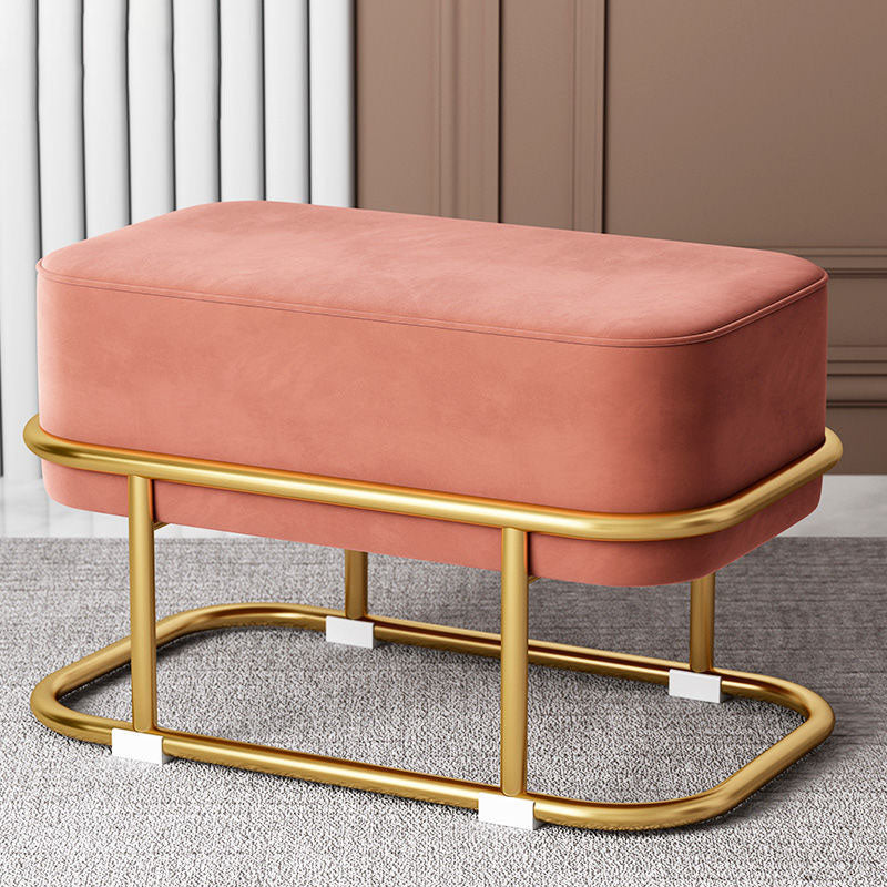 Multi Colors Ottoman Removable Slipcover Upholstered Velvet Ottoman