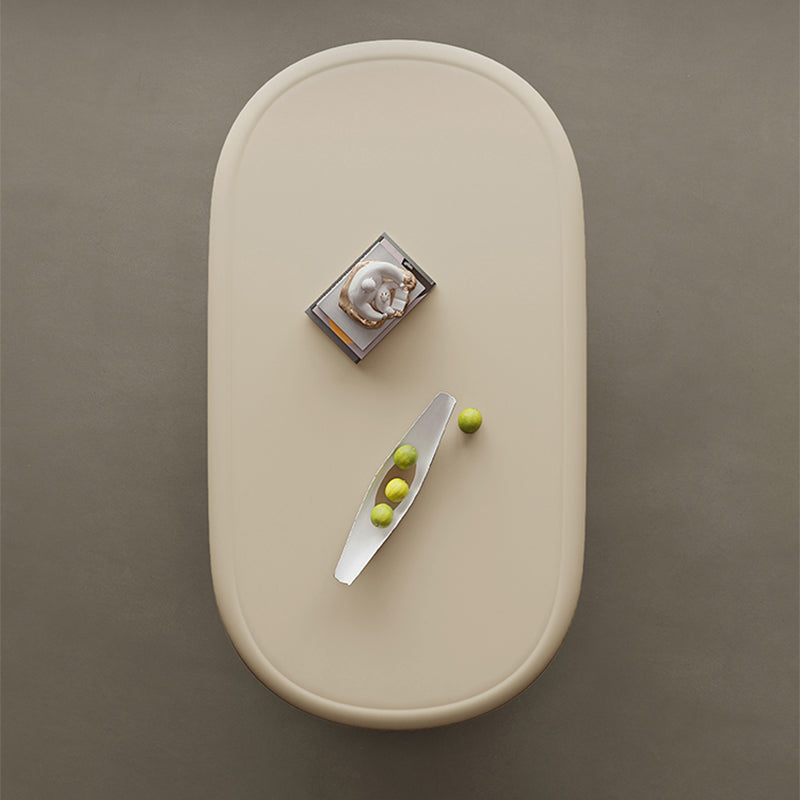 Contemporary Irregular Coffee Table Modern 15.7-In High 1 Single Cocktail Table