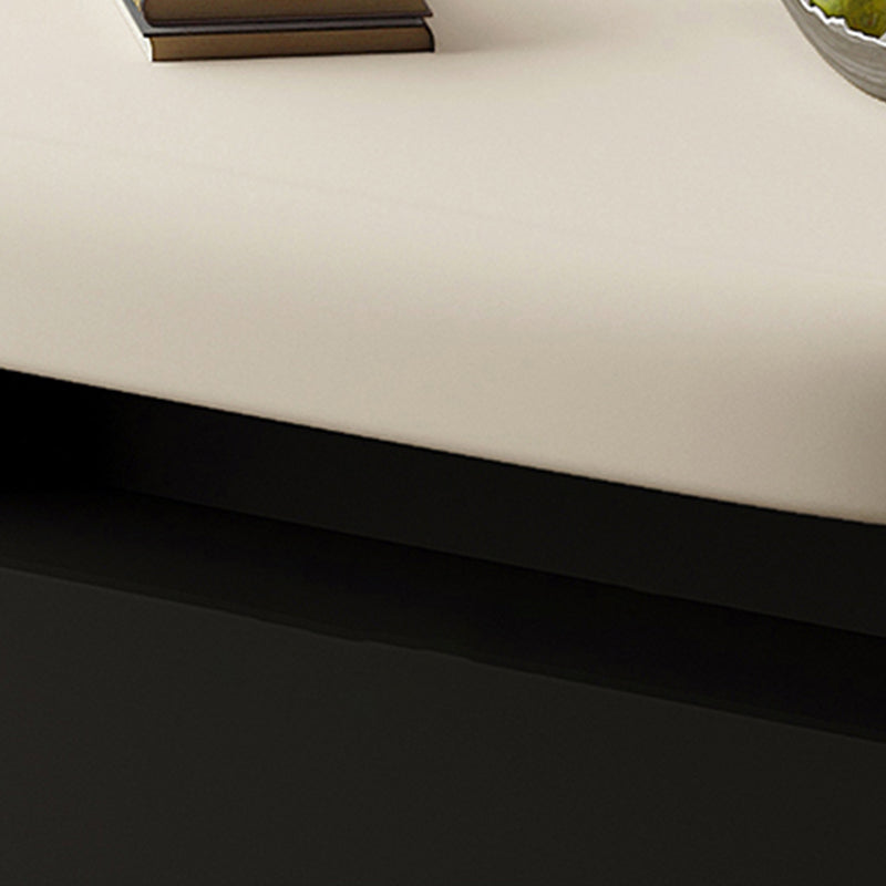Contemporary Irregular Coffee Table Modern 15.7-In High 1 Single Cocktail Table