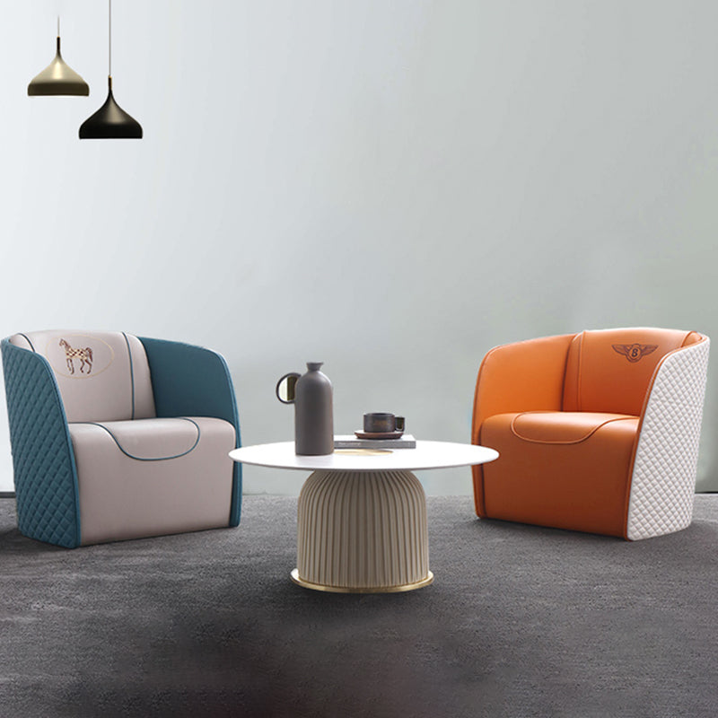 Leather Side Chair Arms included Lounge Chair for Living Room