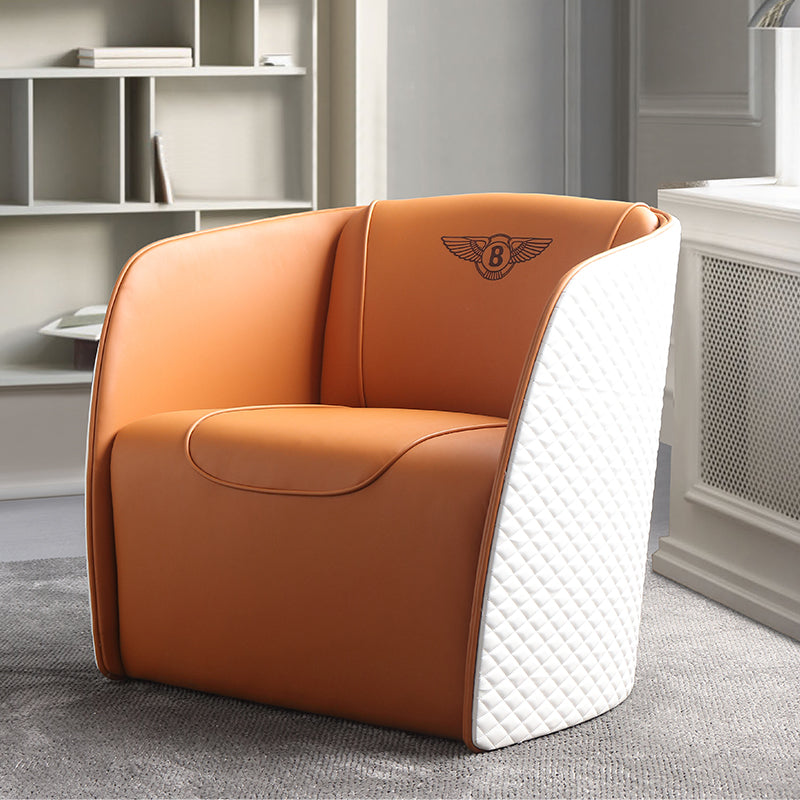 Leather Side Chair Arms included Lounge Chair for Living Room