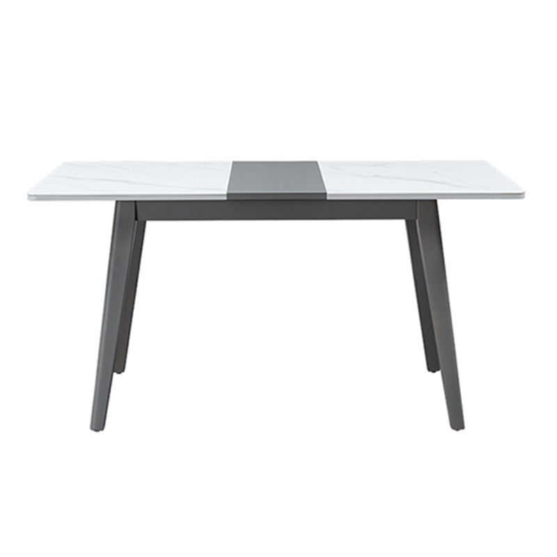 Rectangle Dining Table Set with Gray Legs 1/2/5/7 Pcs Dinette Set for Home