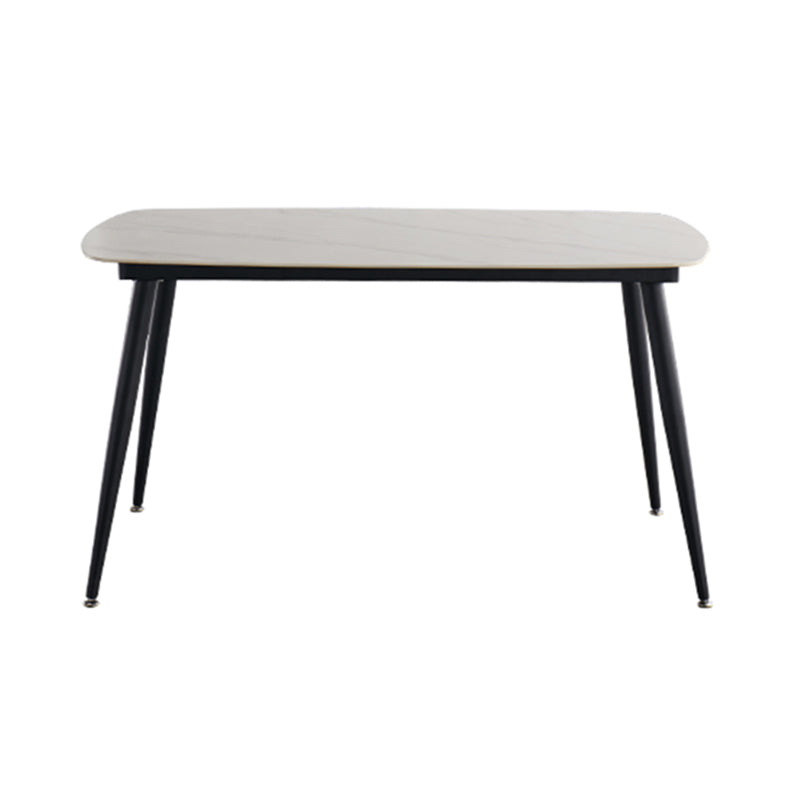 Matte Finish Stone Dining Table Set for Home 1/2/5/7 Pcs Modern Dinette Set