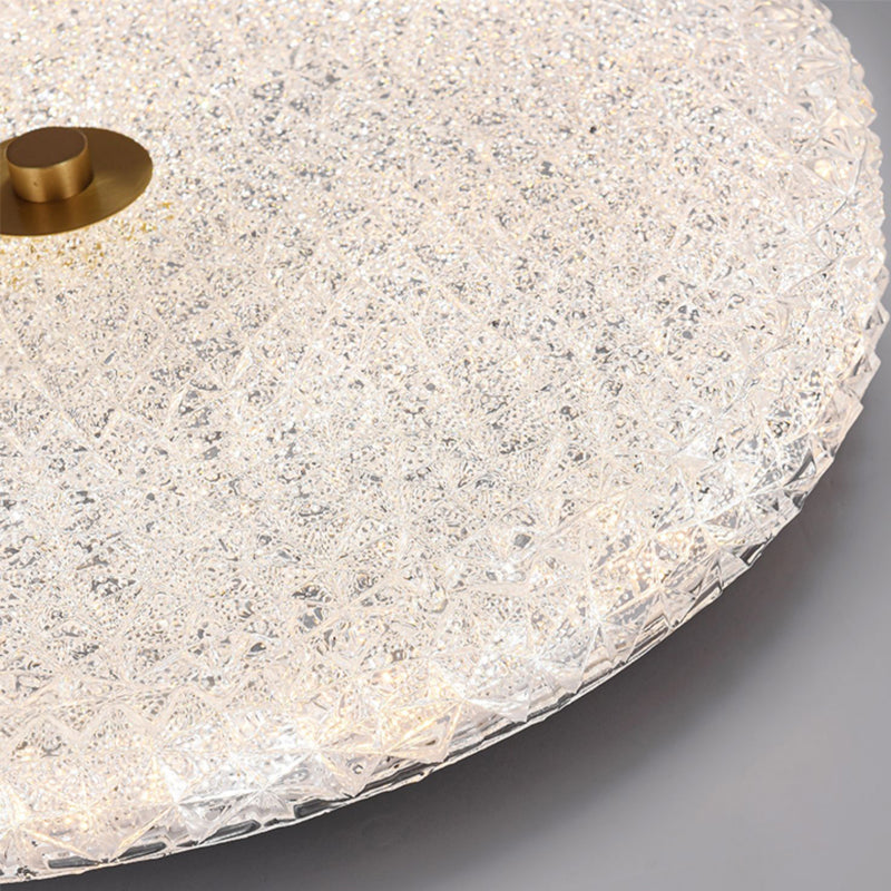 Nordic Style Ceiling Light Round Shape Ceiling Lamp with Glass Shade for Bedroom